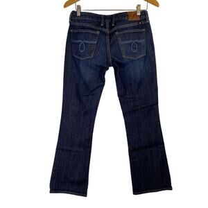 Lucky Brand Jeans Lola Boot Cut Womens Sz 4/27 Dark Blue Low Rise Western Slim